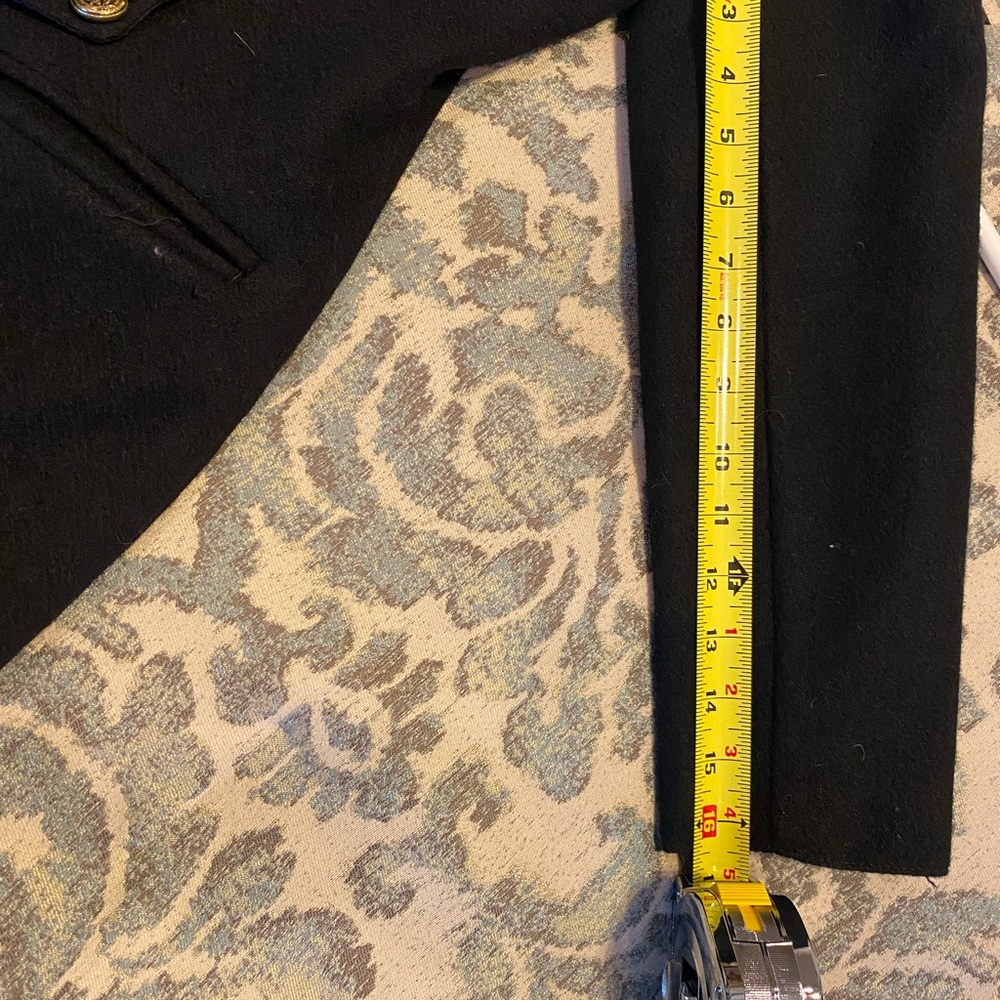 Vintage 90's Double D Brand fringed black wool military Calvary jacket - Picture 8 of 8